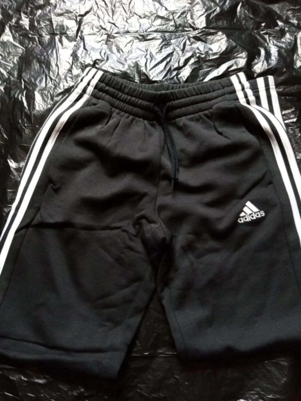 Adidas Three Stripe Jogger Set Black Mens XS/S (Not A Matching Set)